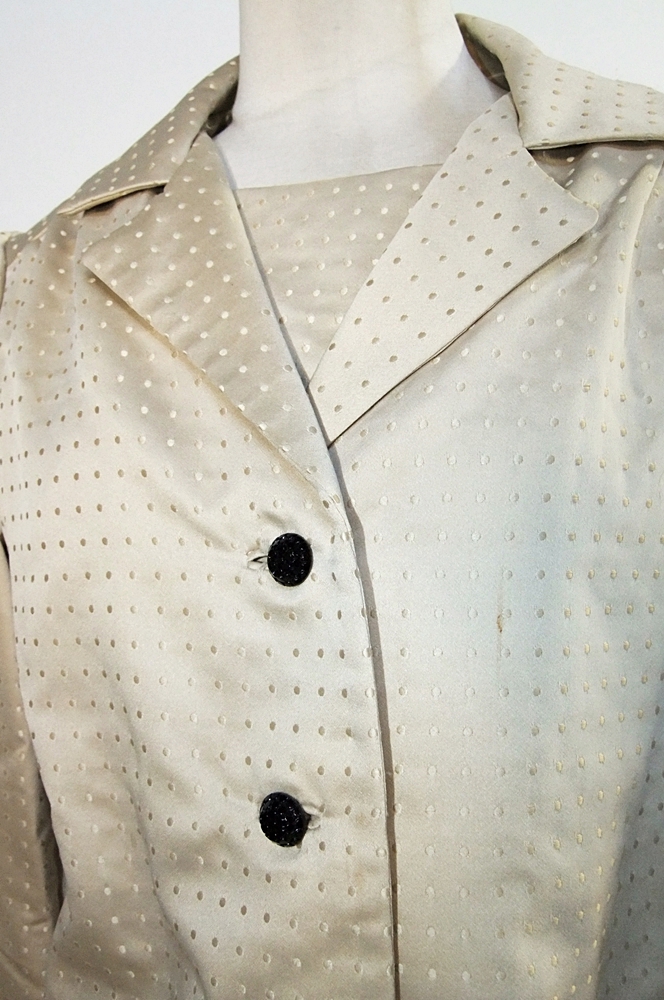 Two 1960's vintage dresses with coordinating jackets