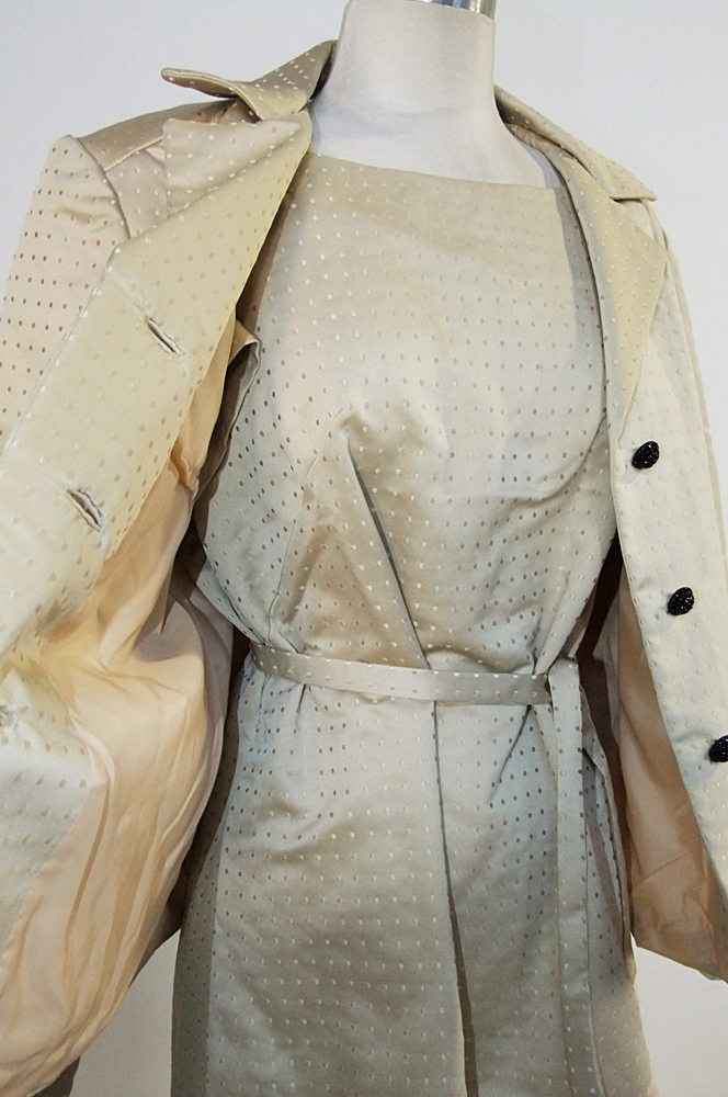 Two 1960's vintage dresses with coordinating jackets