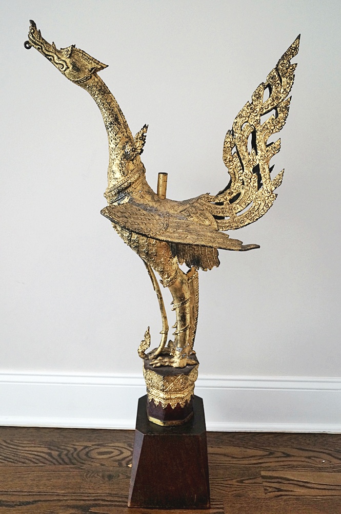 19th Century Bronze Thai Mythological Bird 