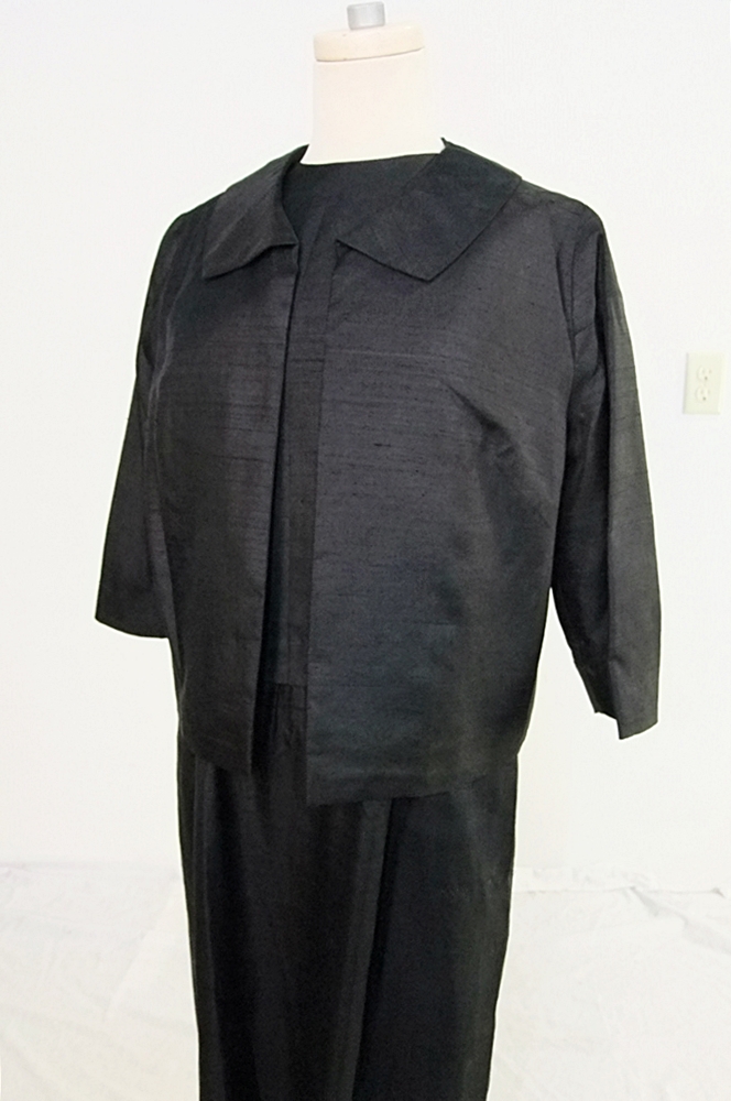 Two 1960's vintage dresses with coordinating jackets