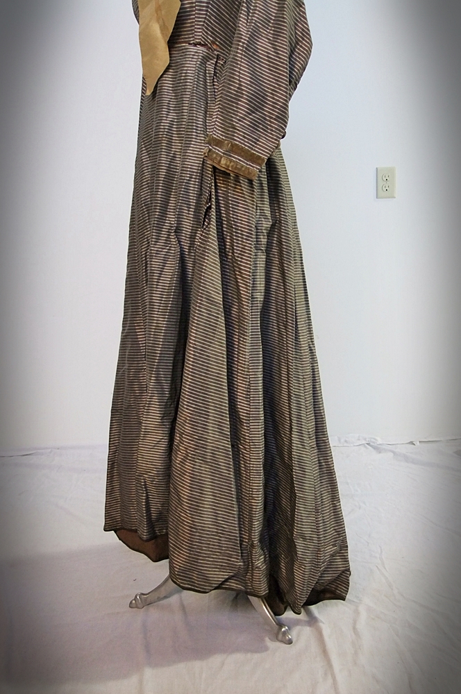 19th Century dress with silk bonnet