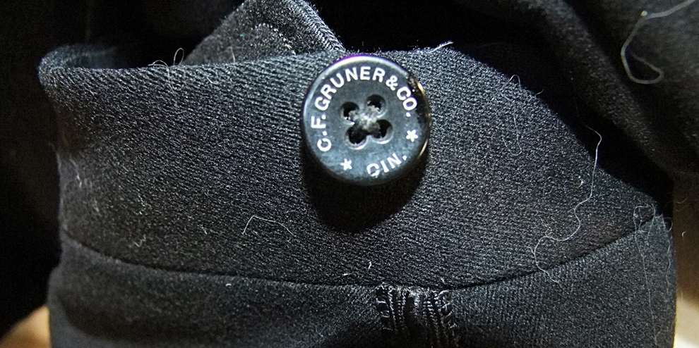 Gentleman's early 19th Century black wool and silk tuxedo with tails