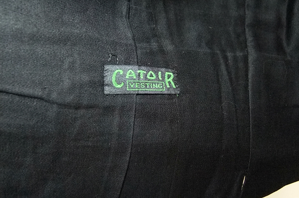 Gentleman's early 19th Century black wool and silk tuxedo with tails