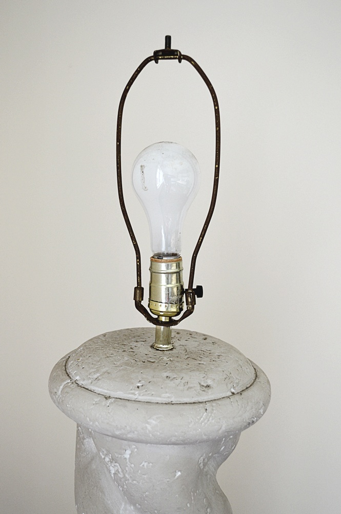 Spiral Stone Standing Lamp