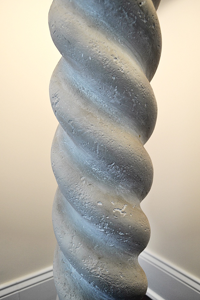 Spiral Stone Standing Lamp