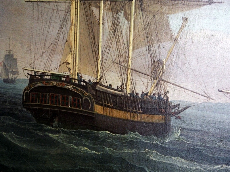 Thomas Whitcombe Early 19th Century Maritime Painting