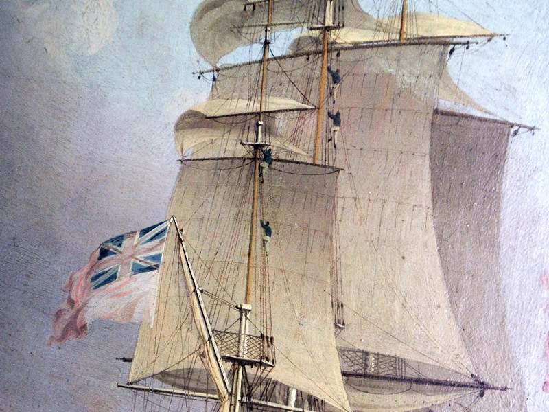 Thomas Whitcombe Early 19th Century Maritime Painting