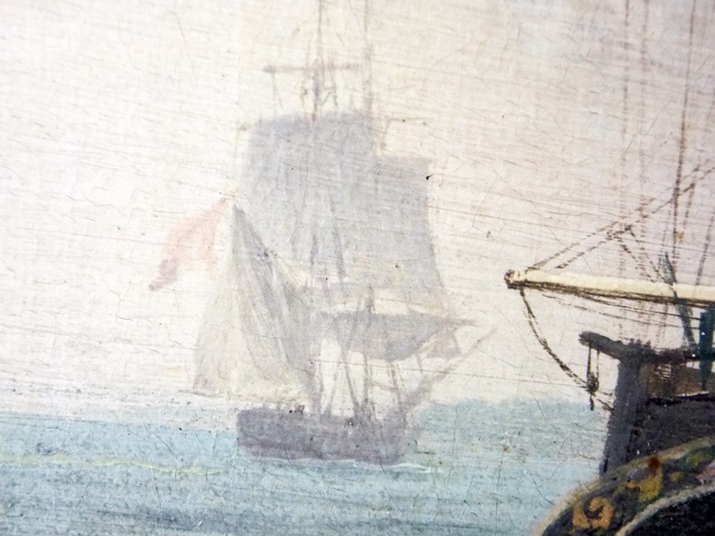 Thomas Whitcombe Early 19th Century Maritime Painting