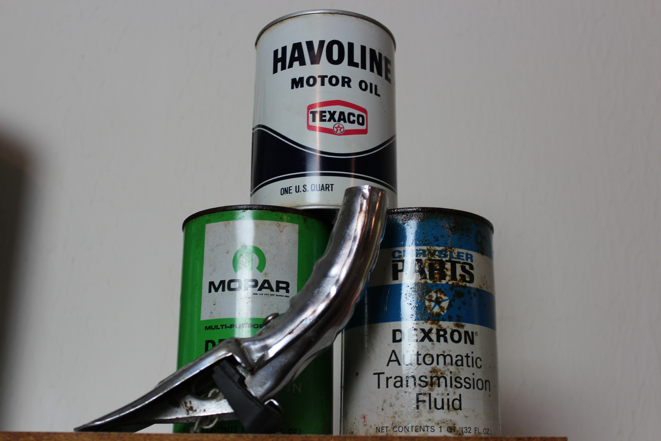 Oil Can Pour Spout and Vintage Oil Cans