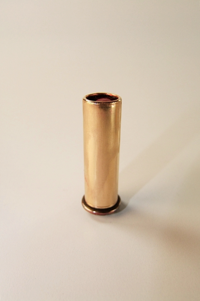 Cartier 18 K yellow gold and black enamel lipstick case pendant