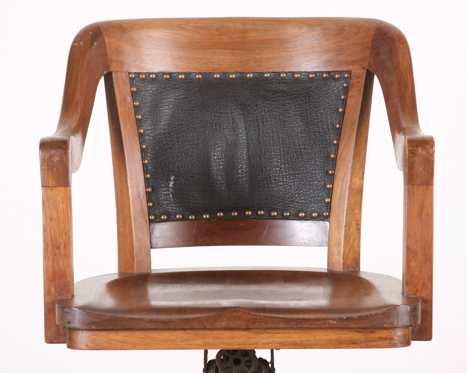 B.L. Marble Chair Company Walnut Desk Chair on Casters