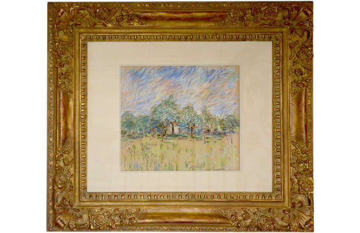 Alfred Sisley Pastel on Paper