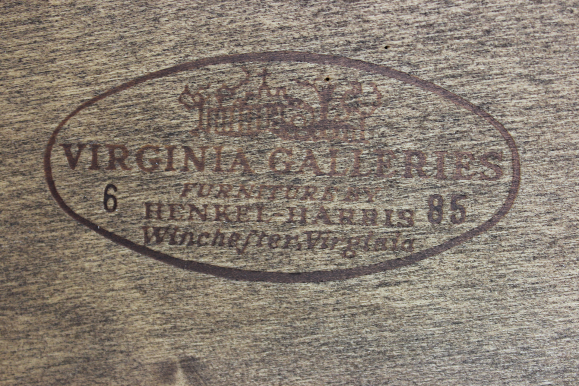 Henkel Harris Cherry Oval Mirror