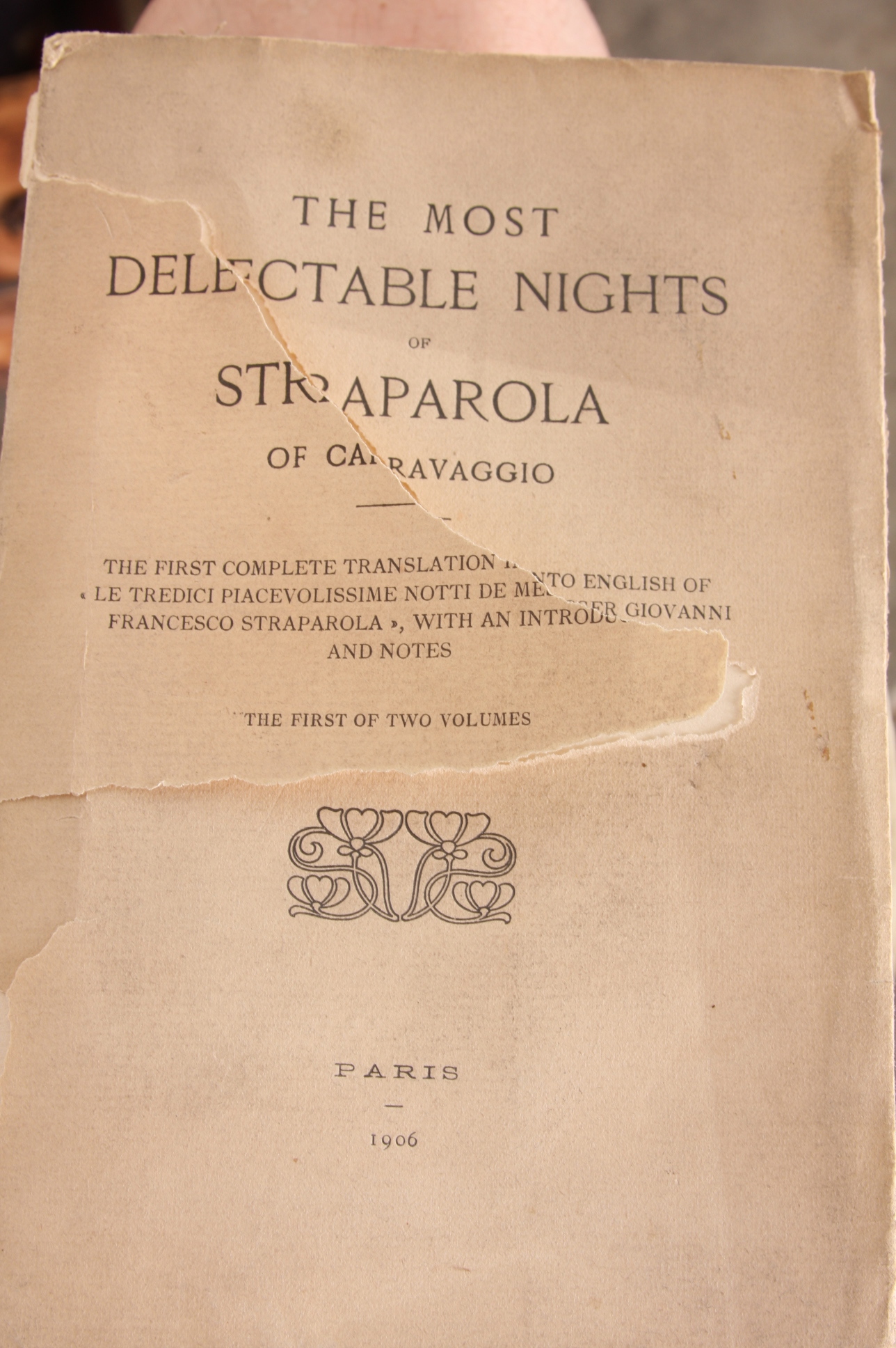 Antique wooden trunk box with contents