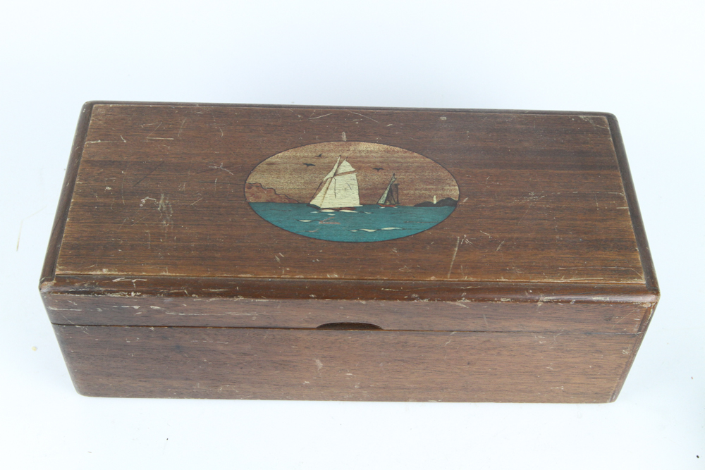 Two Hand Painted Vintage Boxes