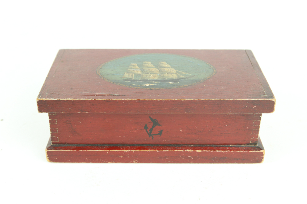 Two Hand Painted Vintage Boxes