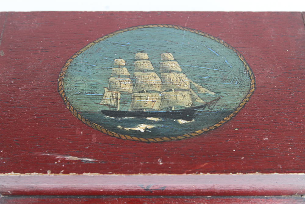 Two Hand Painted Vintage Boxes