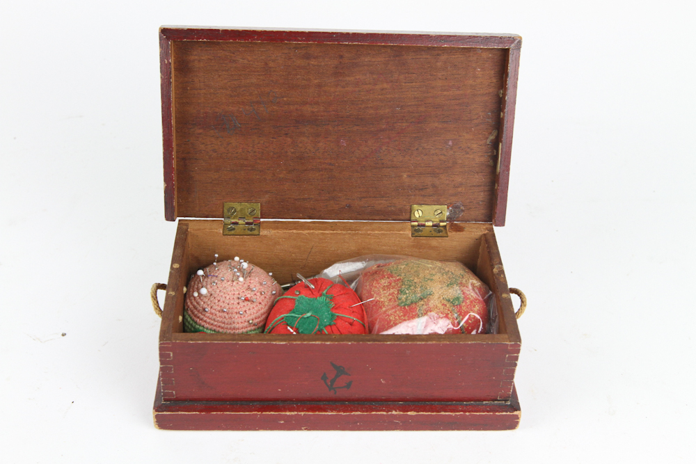 Two Hand Painted Vintage Boxes