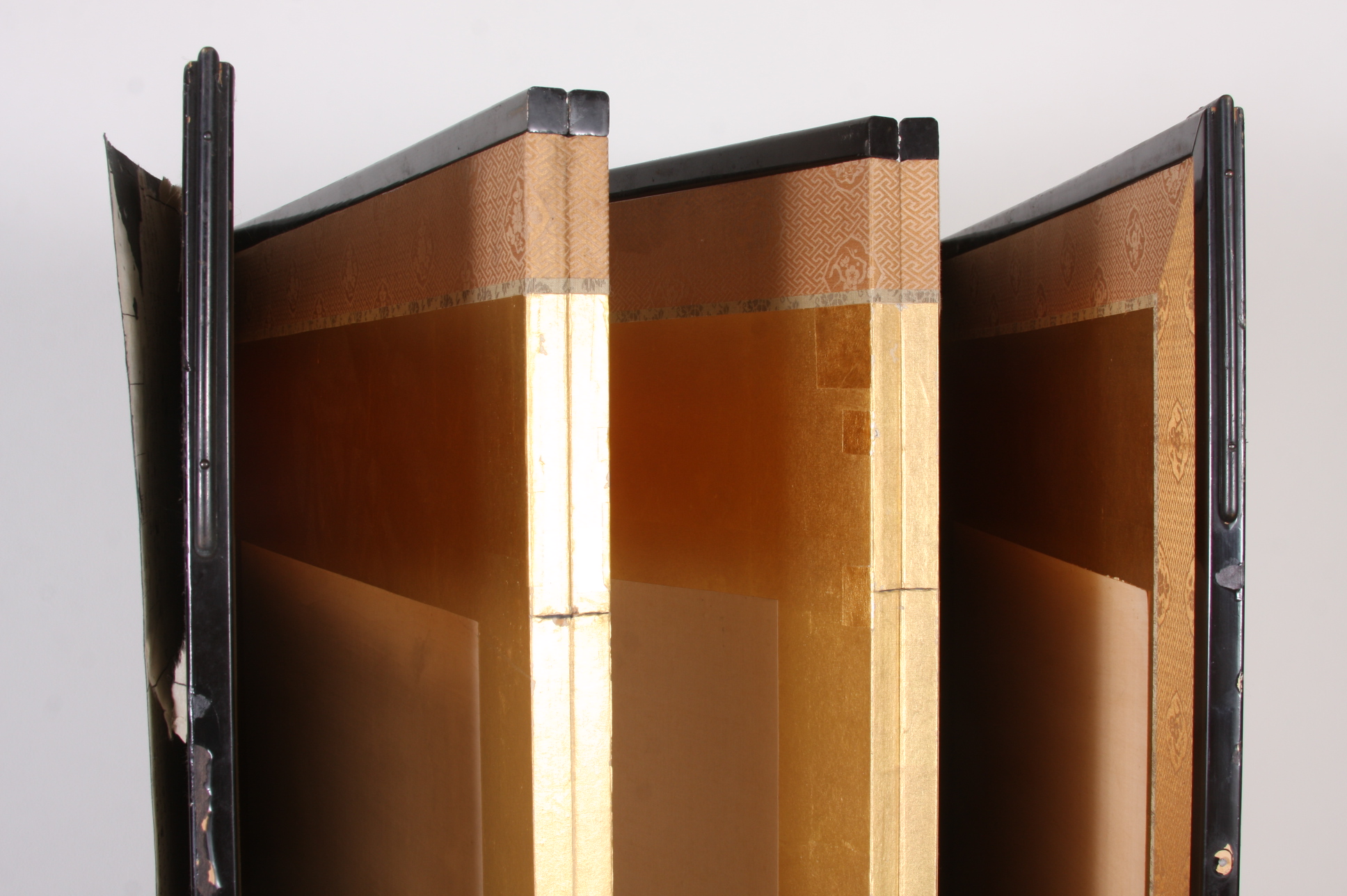 Pair of Large Antique Japanese Folding Screen