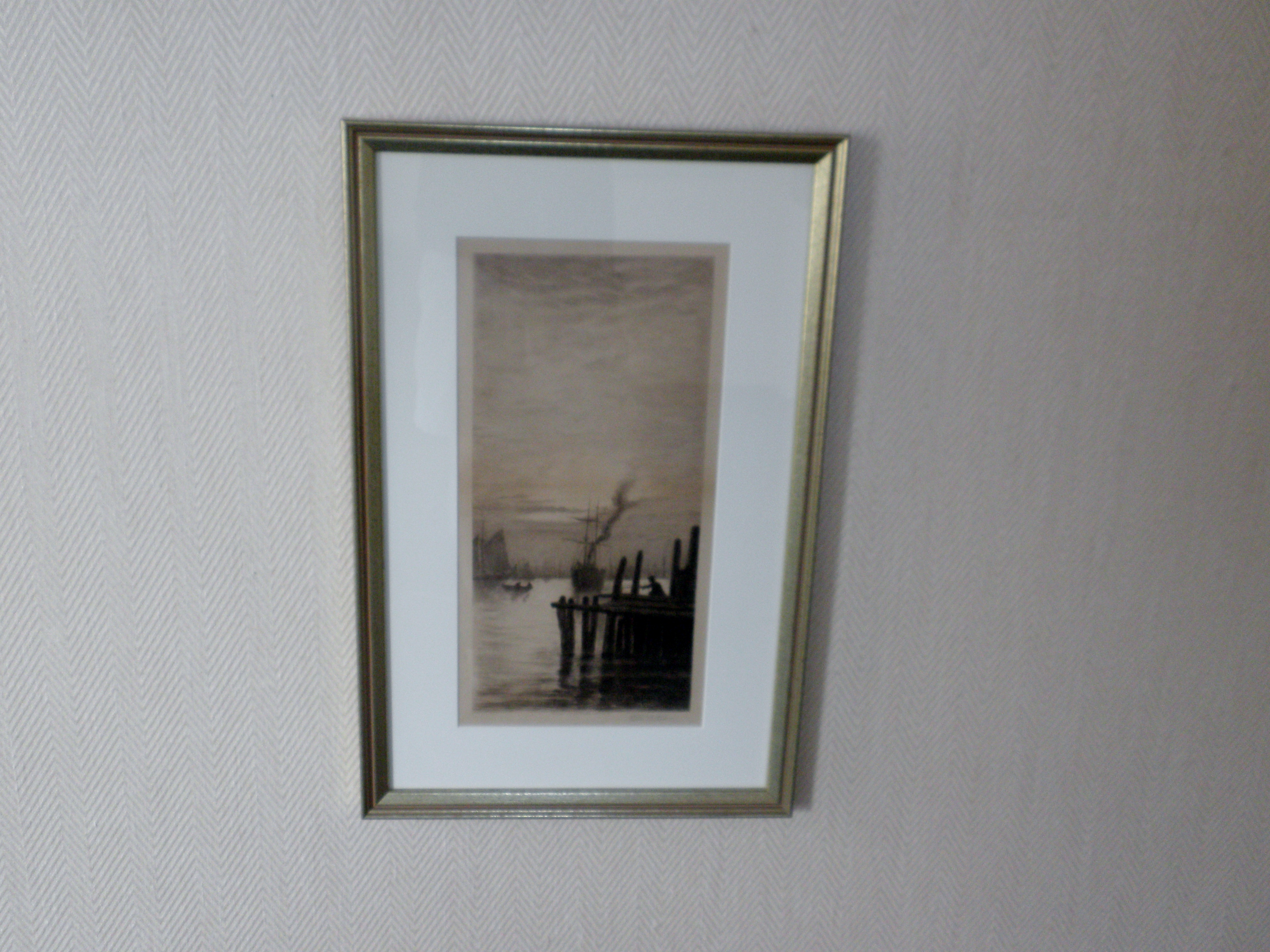 Otis S. Weber Etching Print