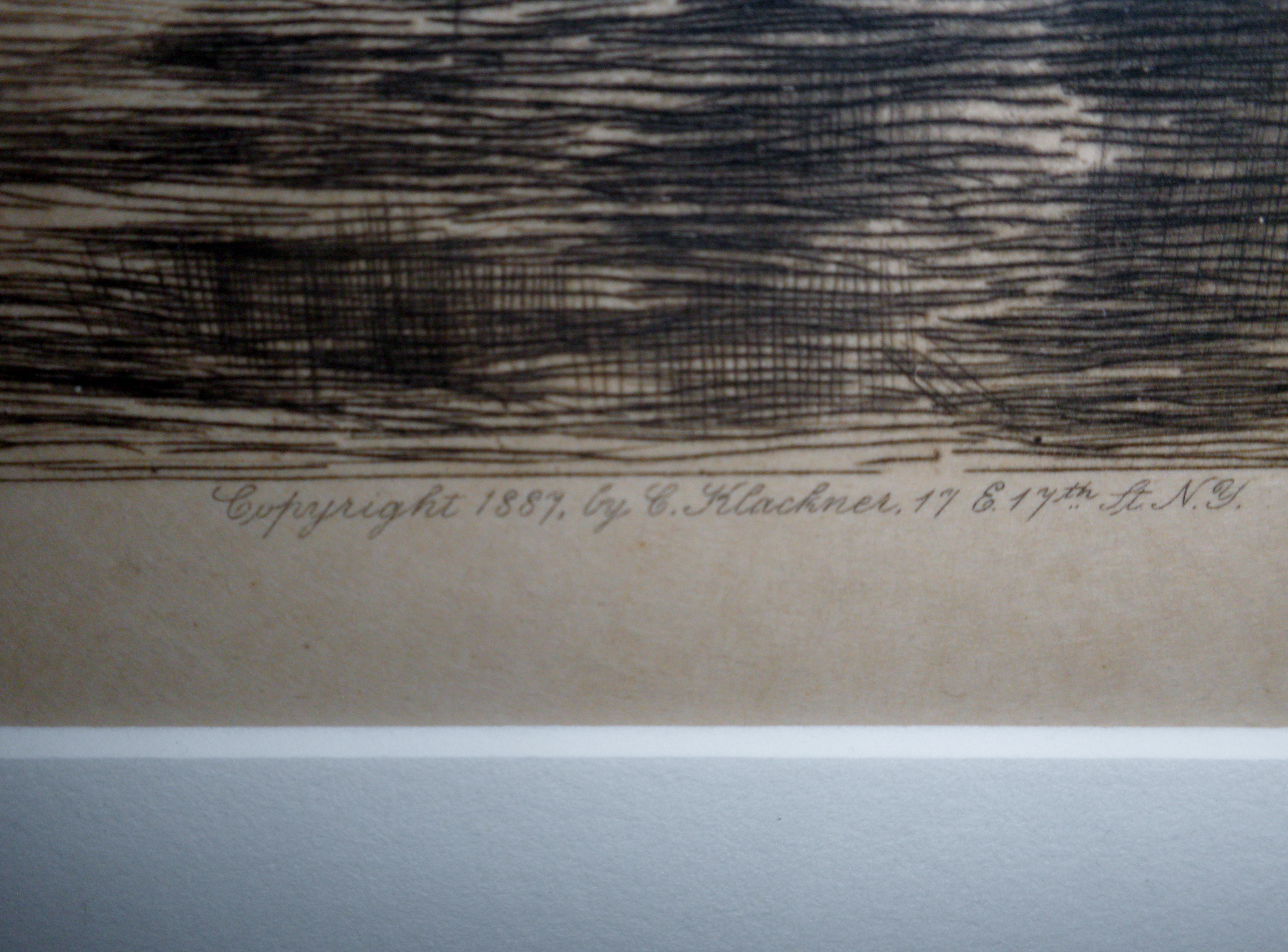 Otis S. Weber Etching Print