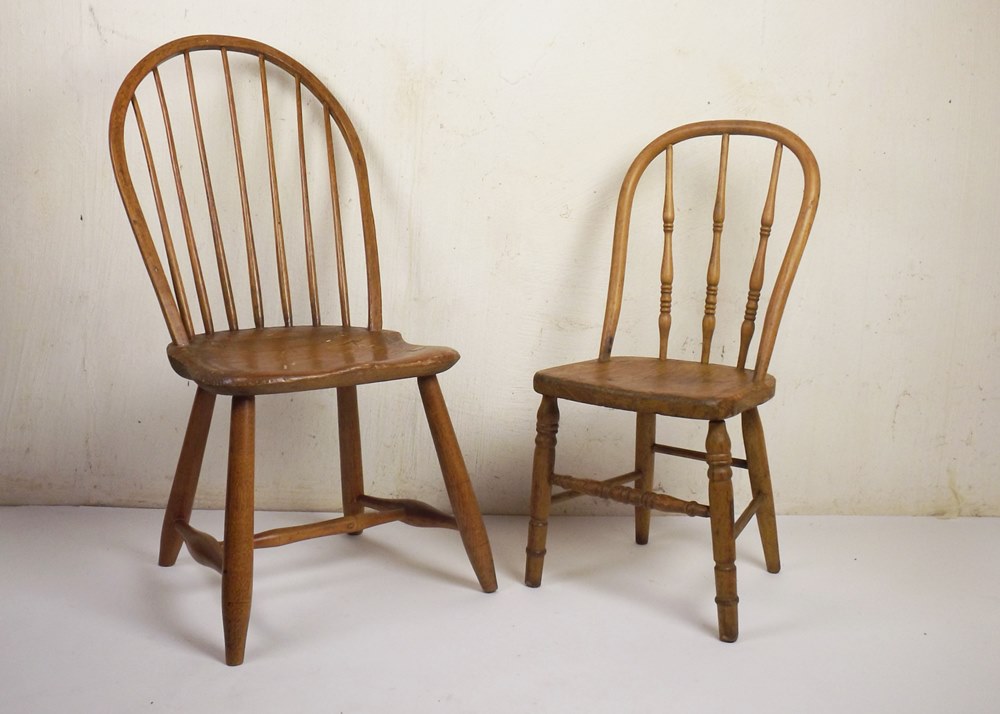 Two Vintage Windsor Chairs