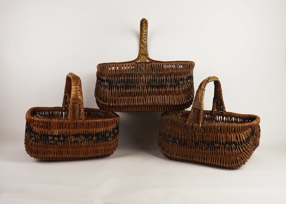 Vintage gathering baskets