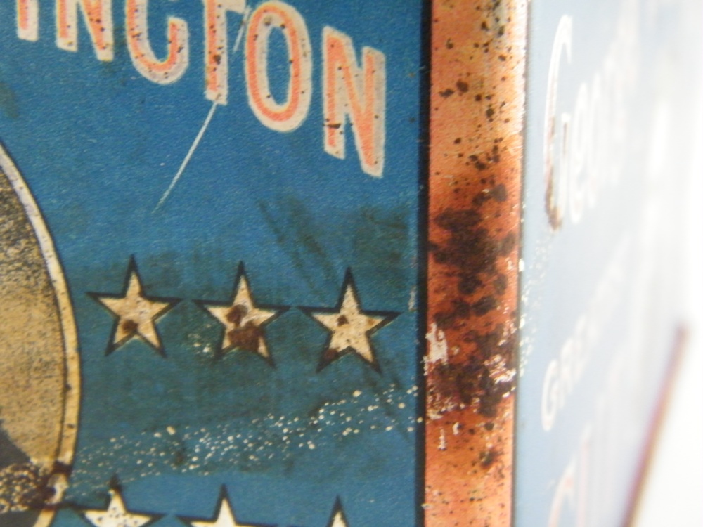 Antique George Washington Tobacco Tin