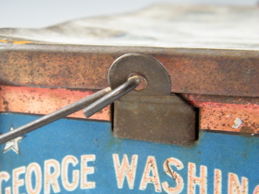 Antique George Washington Tobacco Tin