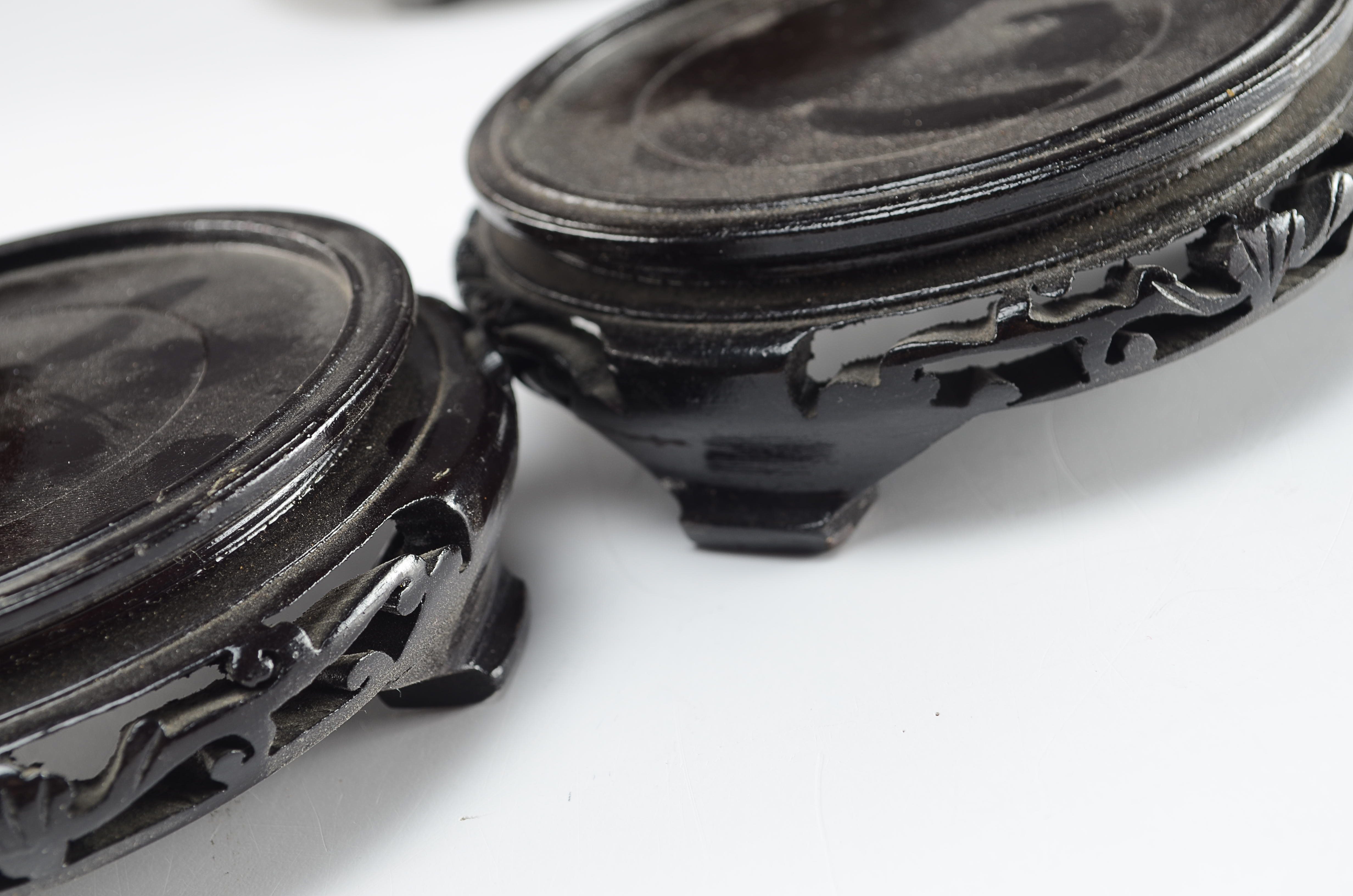 Carved Wood Display Stands