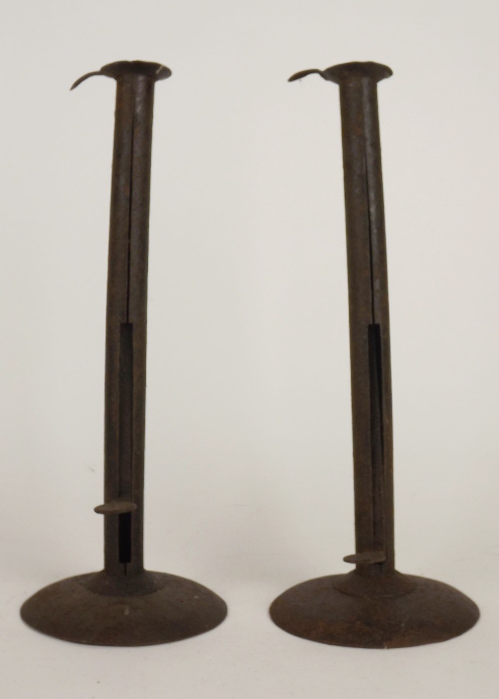 Vintage cast metal candlesticks