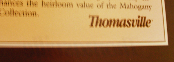 Thomasville "Mahogany Collection" Dining Room Table