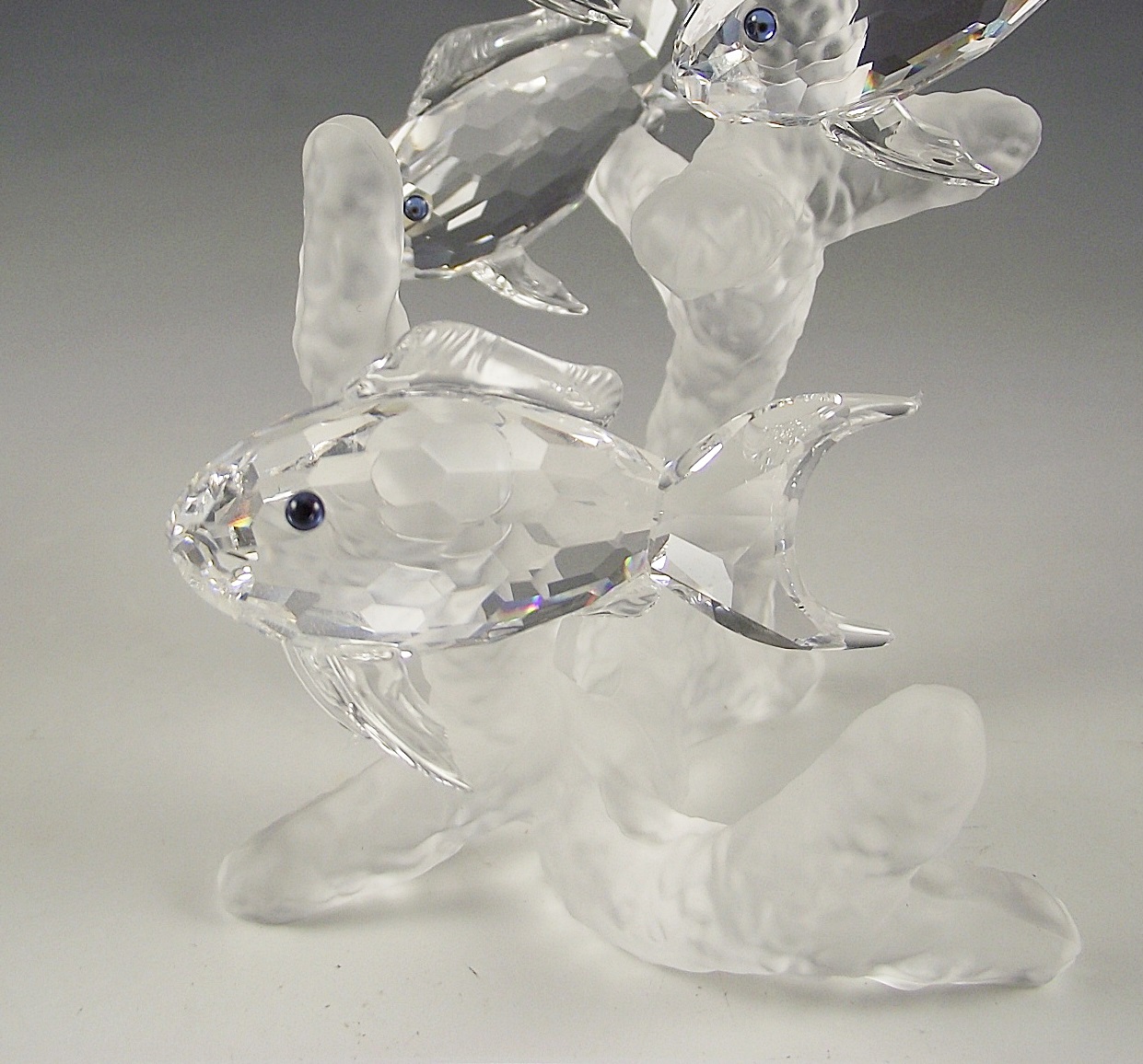 Swarovski Crystal school of fish figurine.