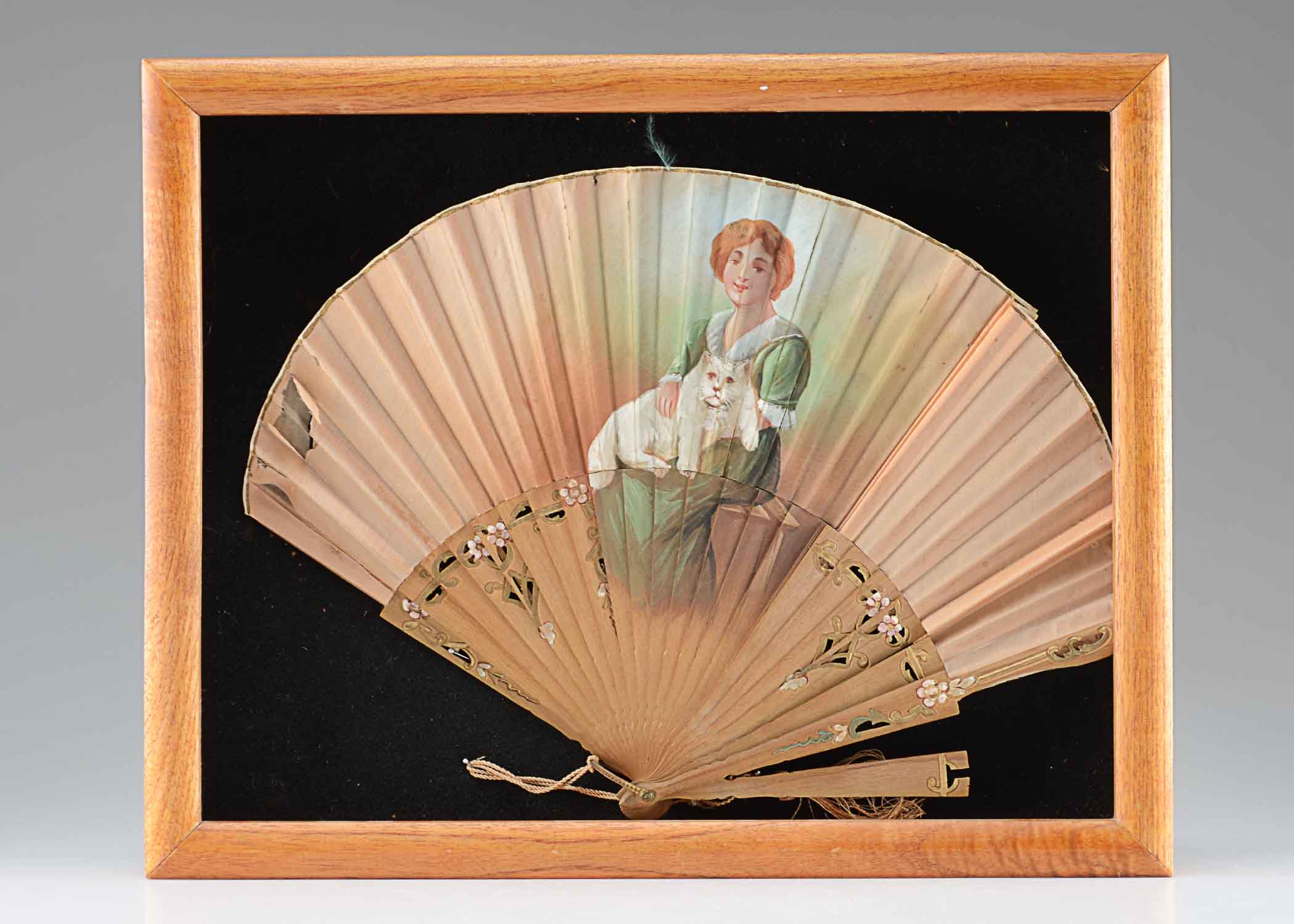 Antique Hand Painted Fan