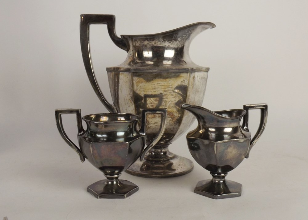 Silverplate candlestick lot