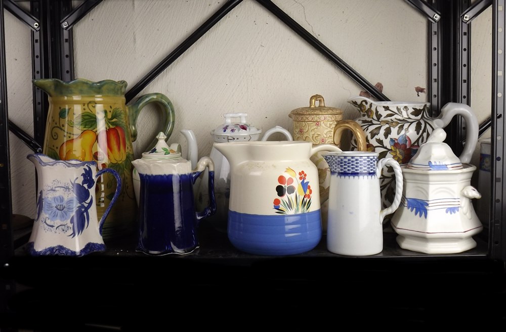 Vintage chocolate and teapots