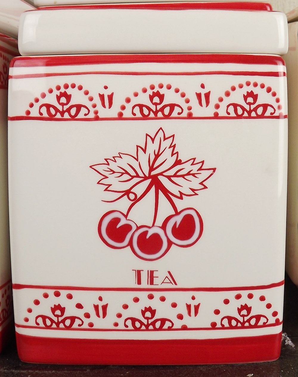 Pottery Canister lot