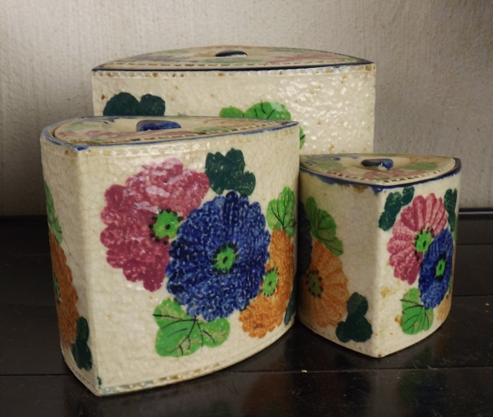 Pottery Canister lot