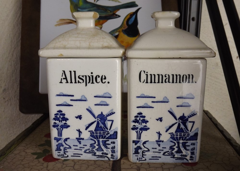 Pottery Canister lot