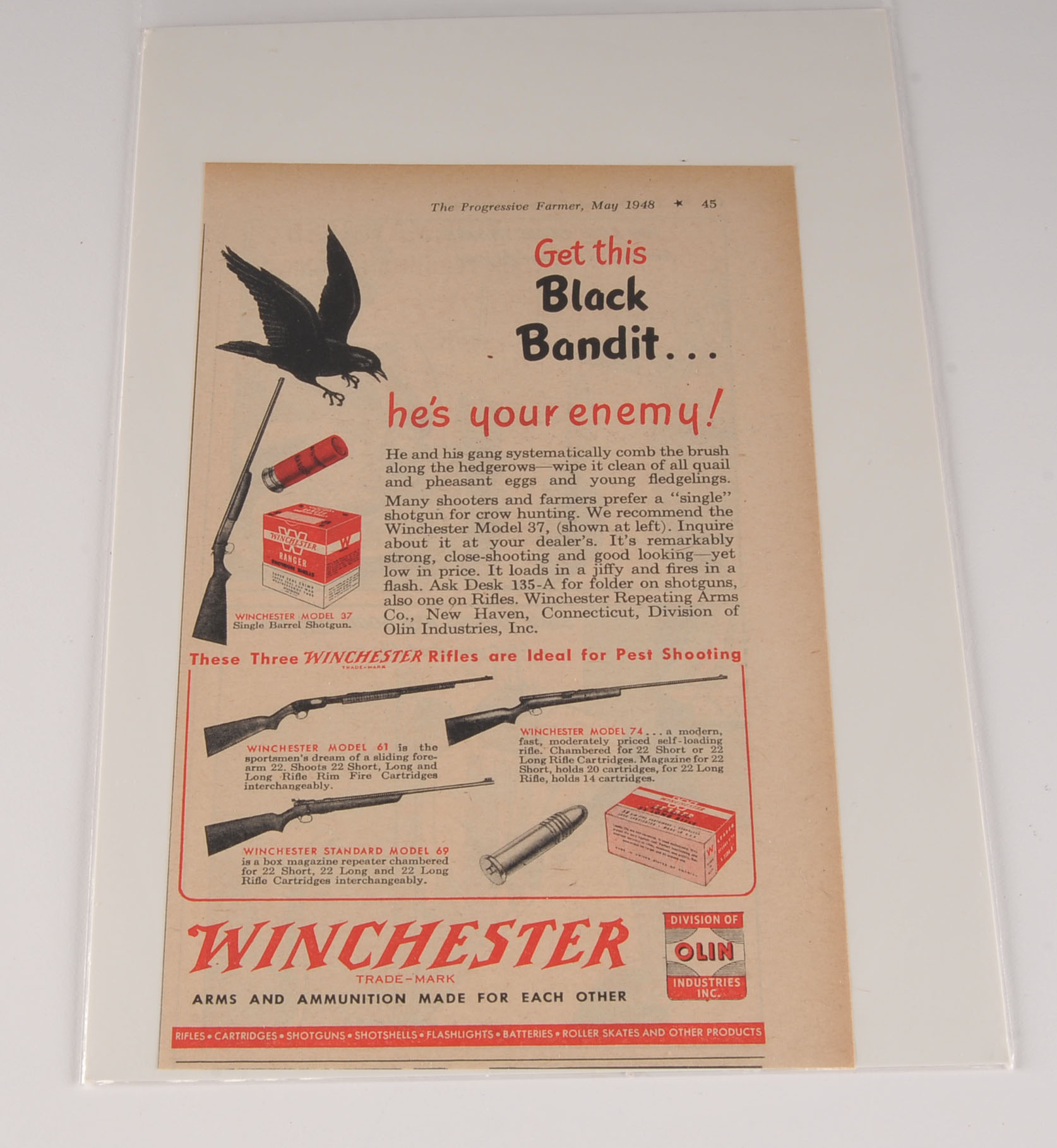 Vintage Collection of Winchester Ads