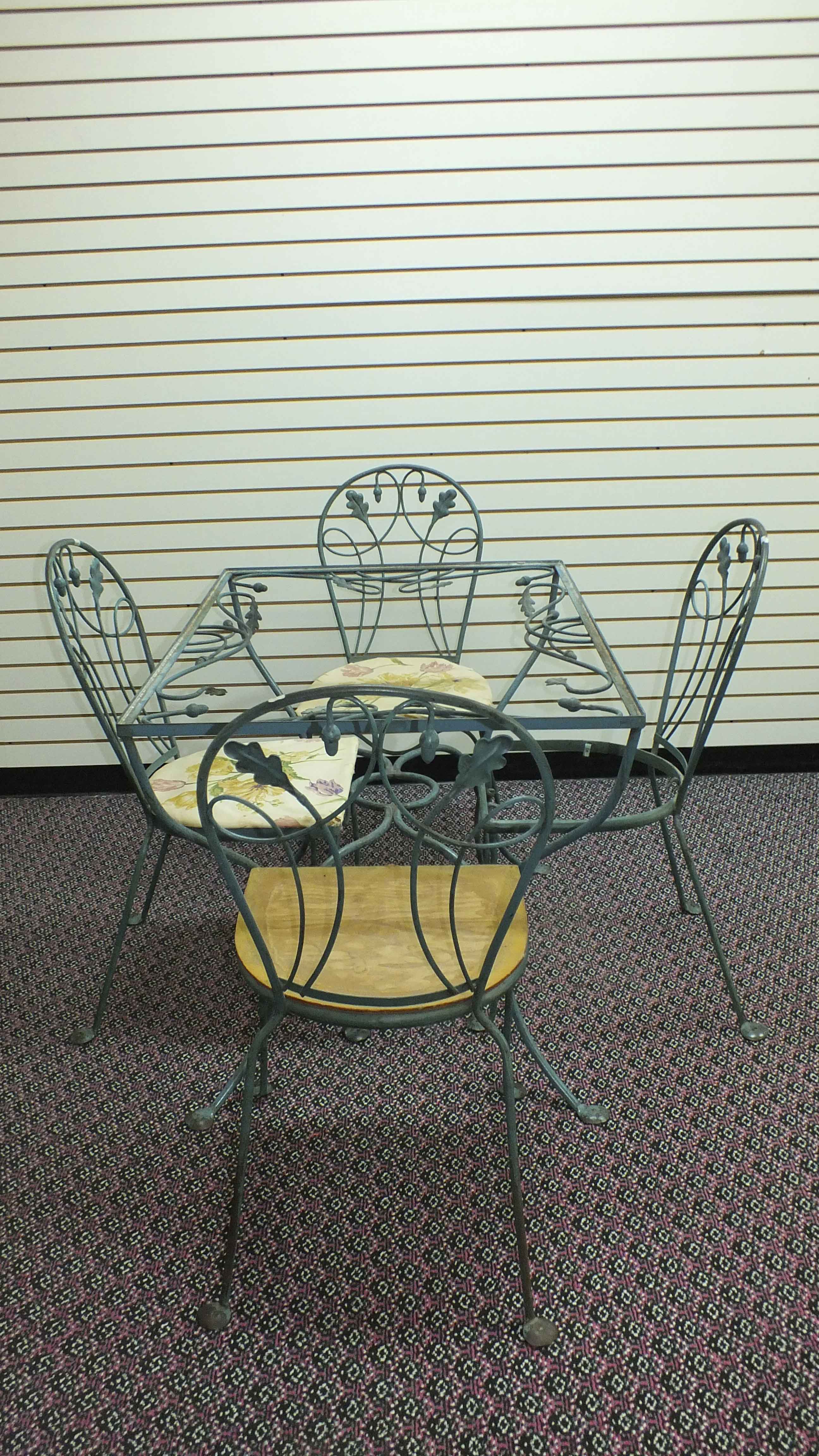 Wrought Iron Patio Table and Chairs