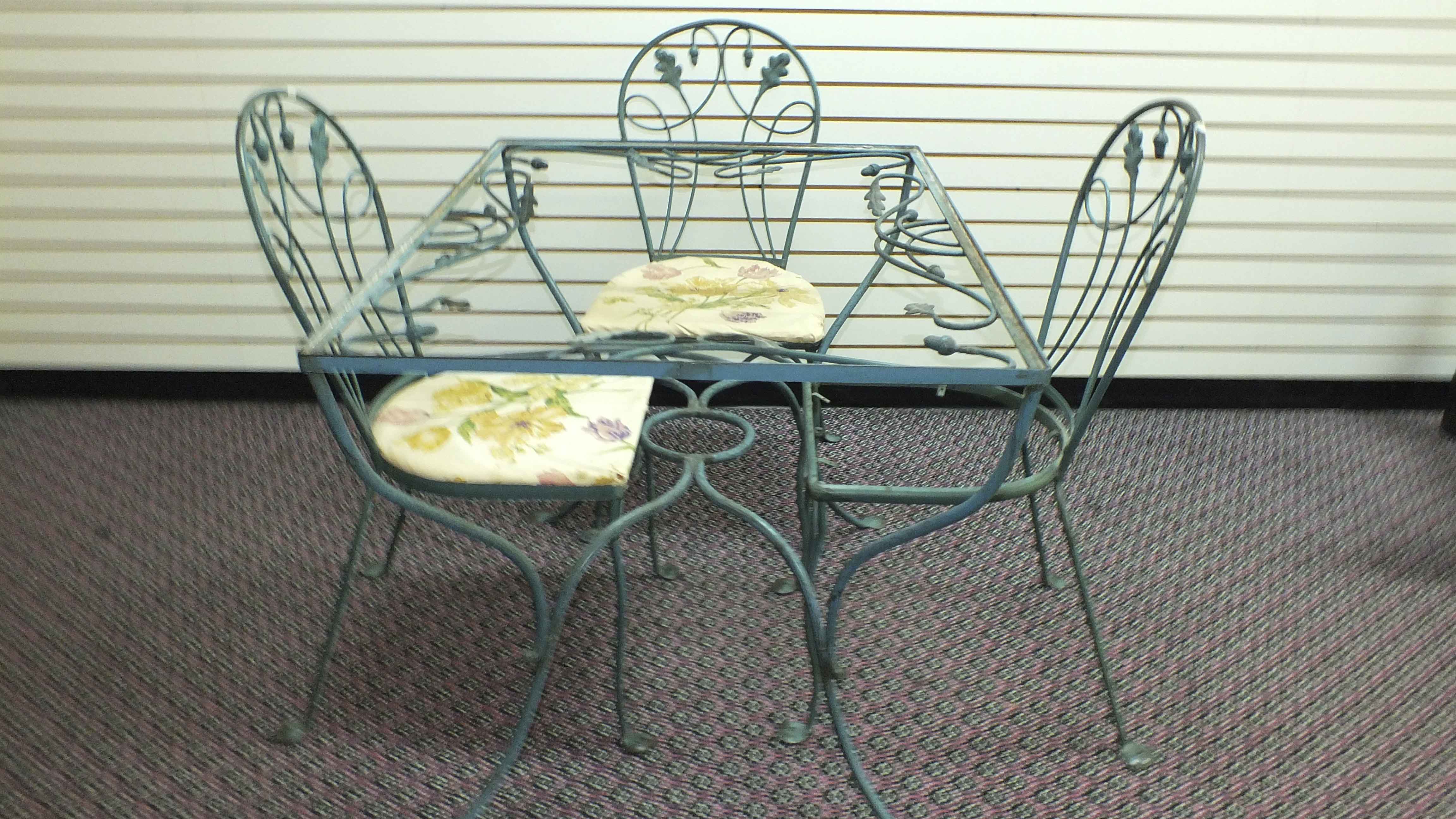 Wrought Iron Patio Table and Chairs