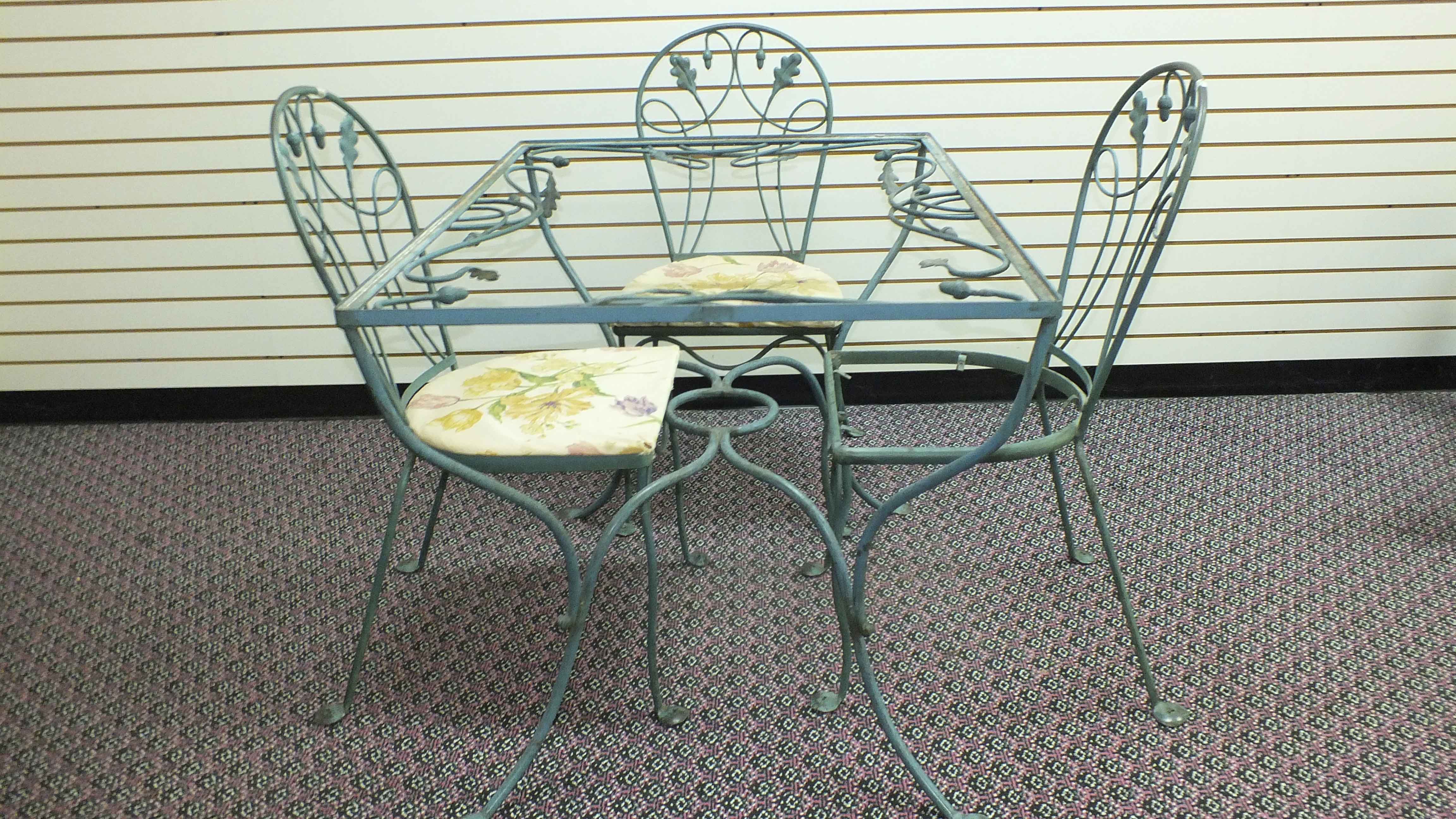 Wrought Iron Patio Table and Chairs