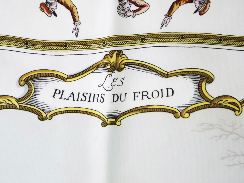 Hermes "Plaisirs du Froid" Silk Scarf