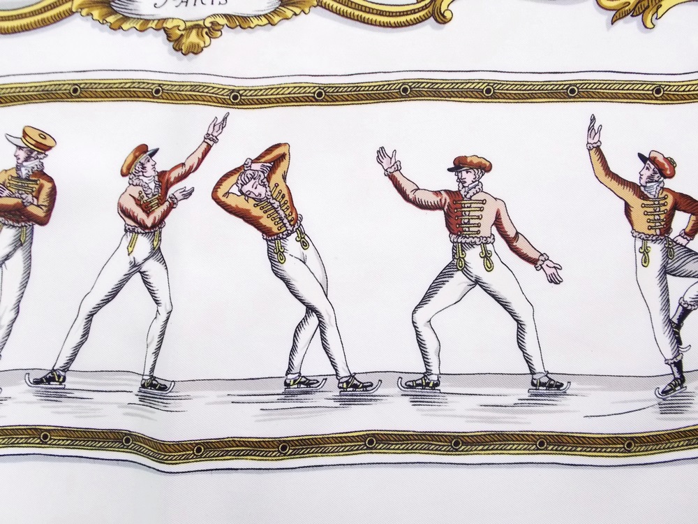 Hermes "Plaisirs du Froid" Silk Scarf