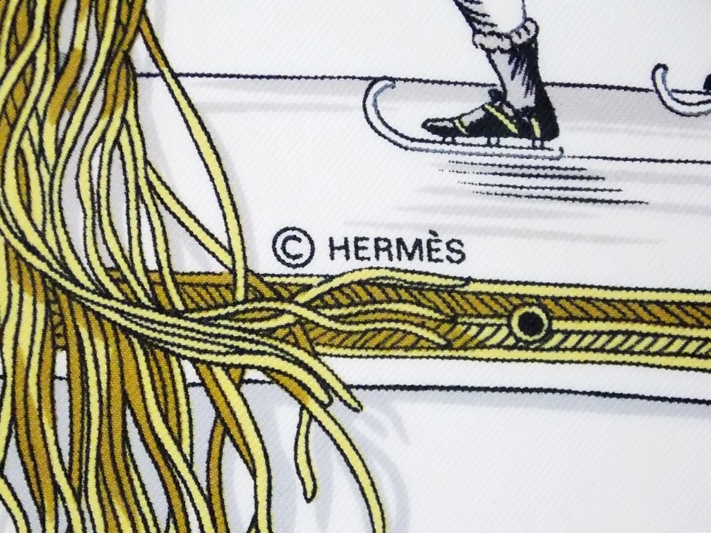 Hermes "Plaisirs du Froid" Silk Scarf
