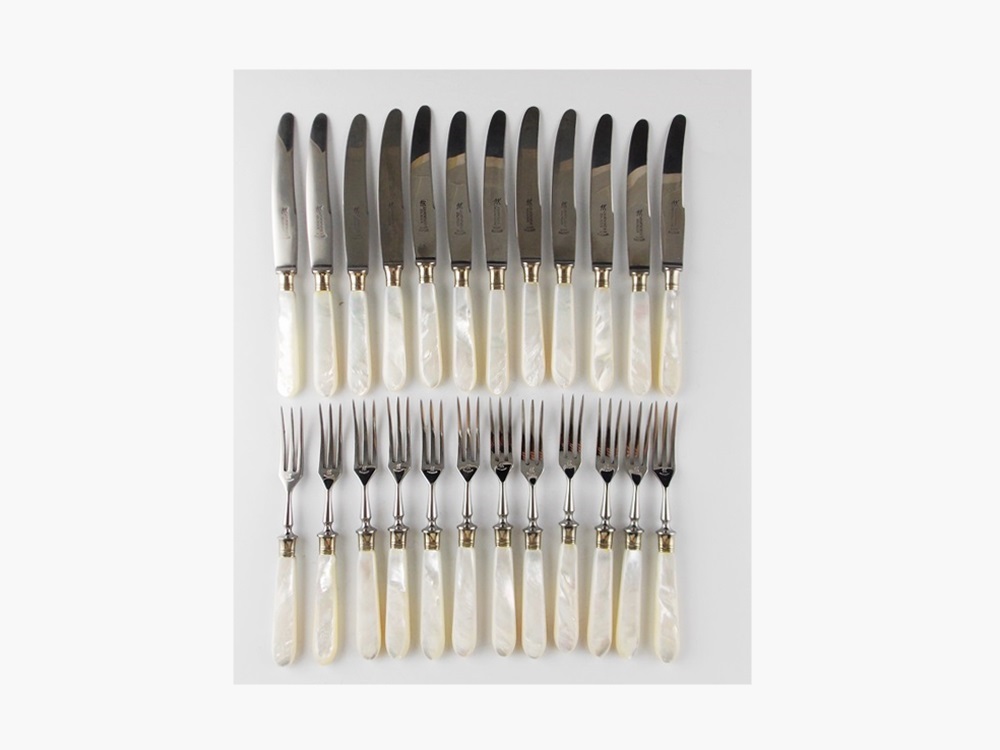 Henckels Mother of Pearl Dessert Knives and Forks