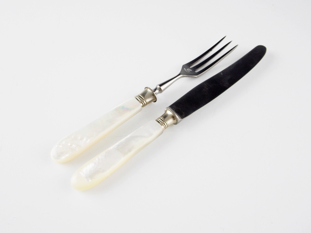 Henckels Mother of Pearl Dessert Knives and Forks