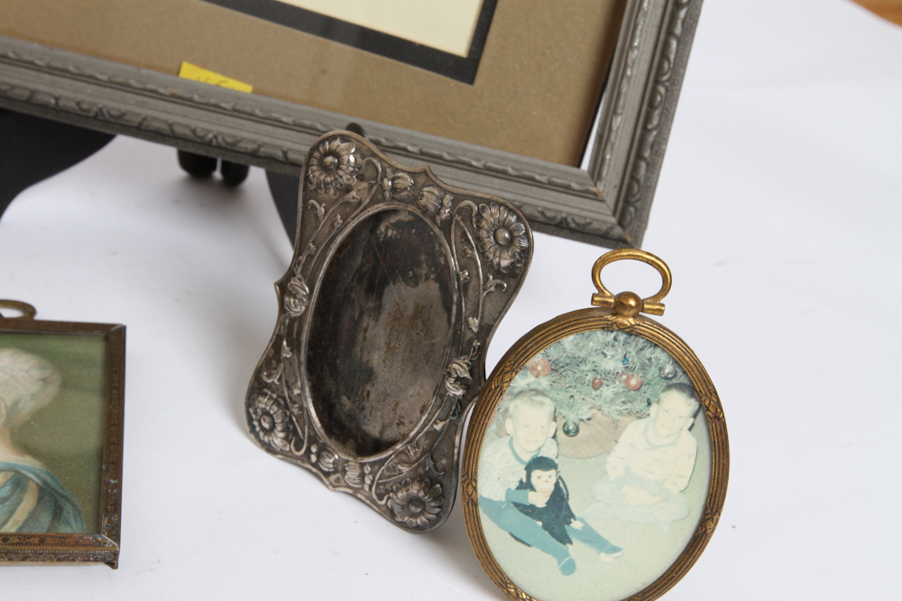 Vintage Box Holding Old Frames 