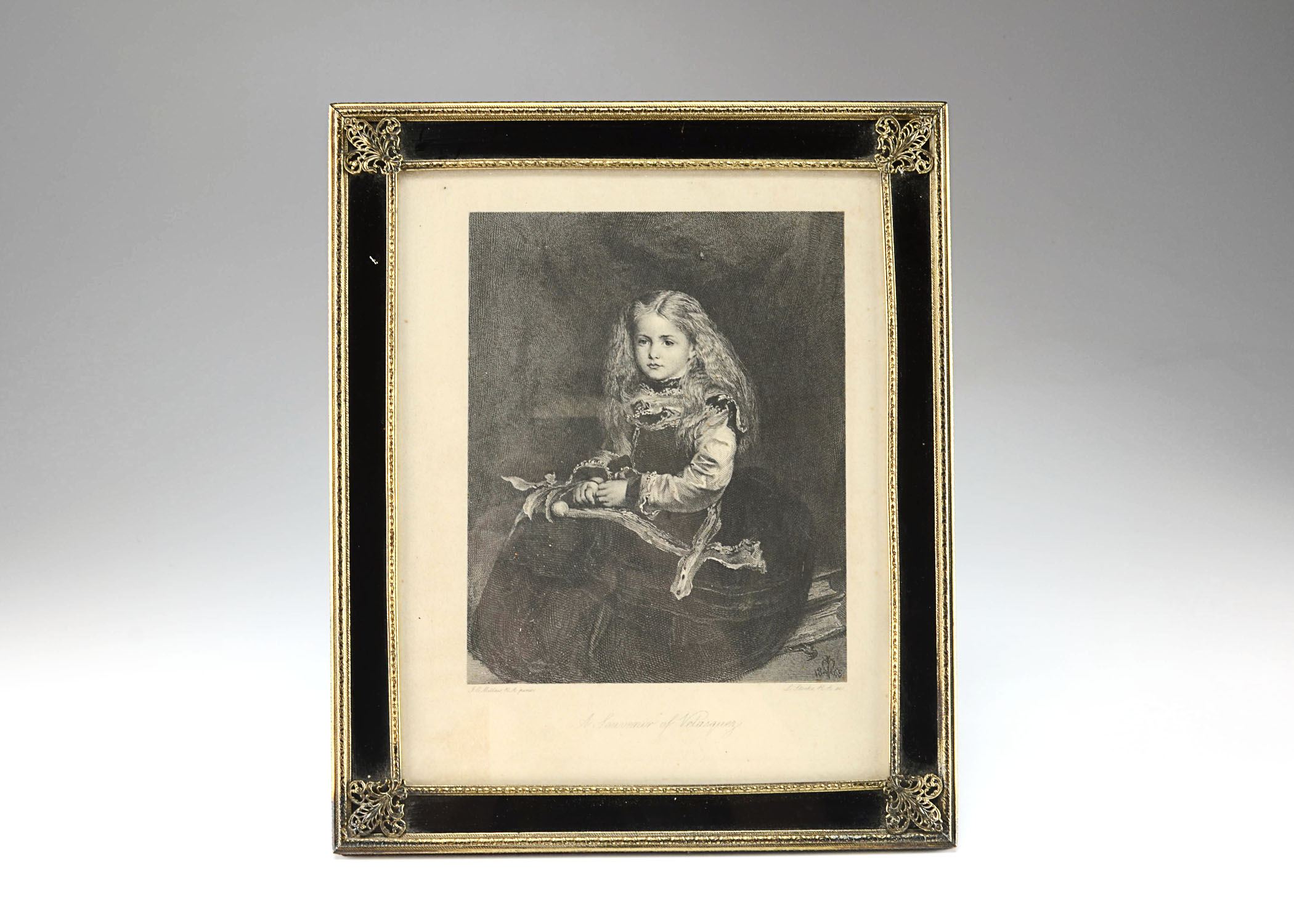 J.E. Millais " A Souvenir of Velasquez" Engraving. 